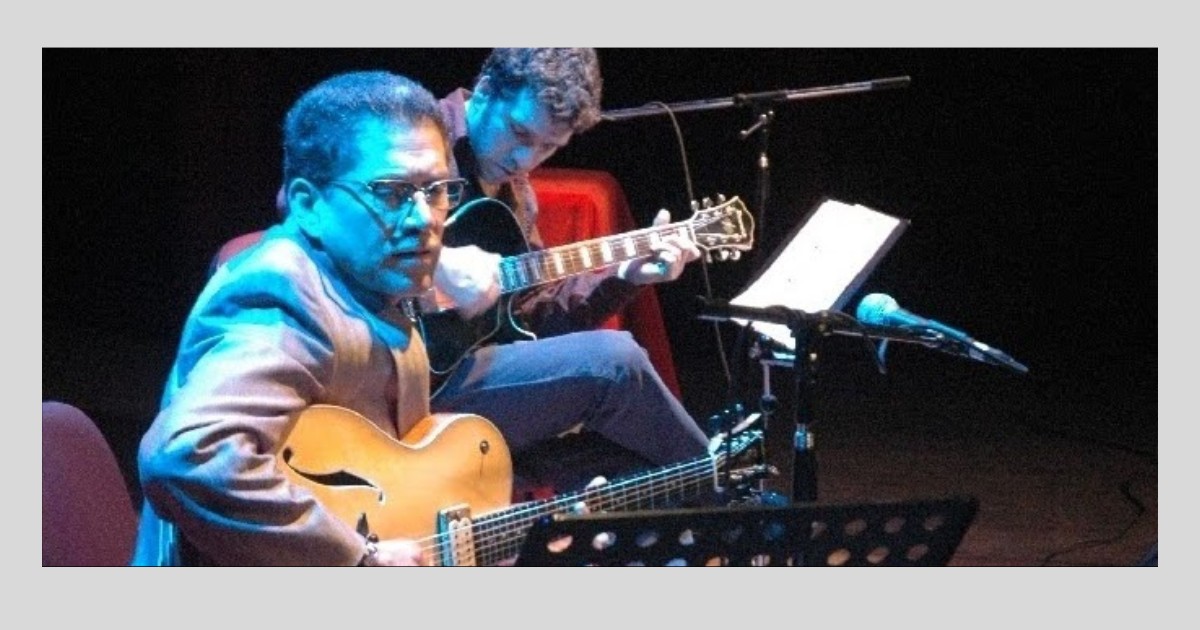 German Herlein performing with Rick Zunigar