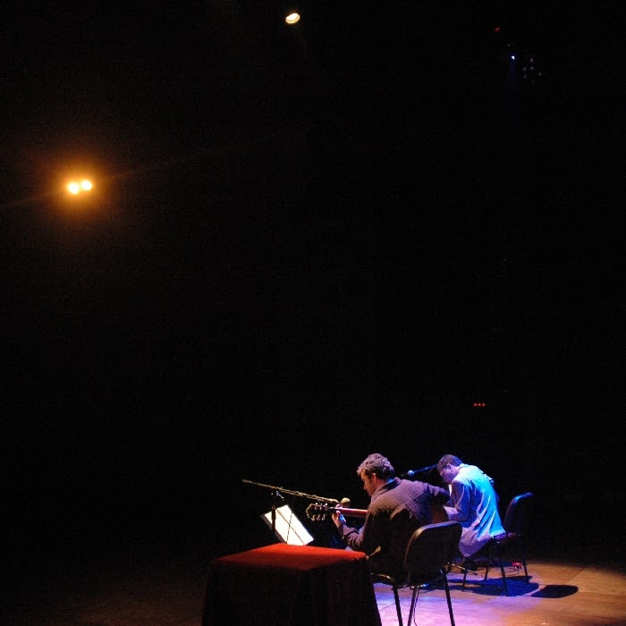 Rick Zunigar and German Herlein on stage, Argentina